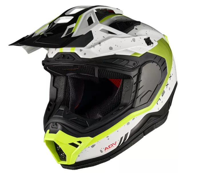 Helma na moto  NEXX X.RALLY Yuma white/neon