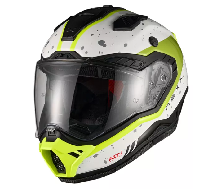 Helma na moto  NEXX X.RALLY Yuma white/neon