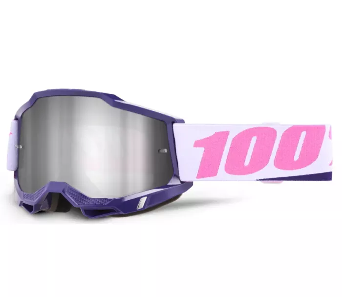Okuliare na motokros 100% accuri 2 yumiko goggle mirror silver lens