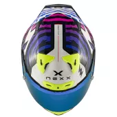 Helma na moto NEXX X.R3R Ziger purple/blue