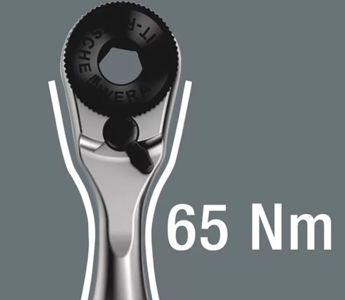 WERA Zyklop ratchet kit Mini 1, 1/4" drive Metric sizes0